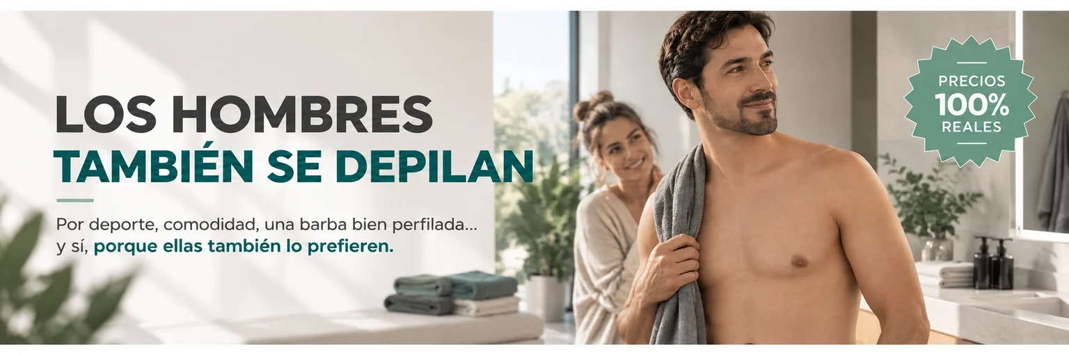 Los hombres también se depilan: deporte, comodidad y una barba bien perfilada. Aura Laser Santiago.